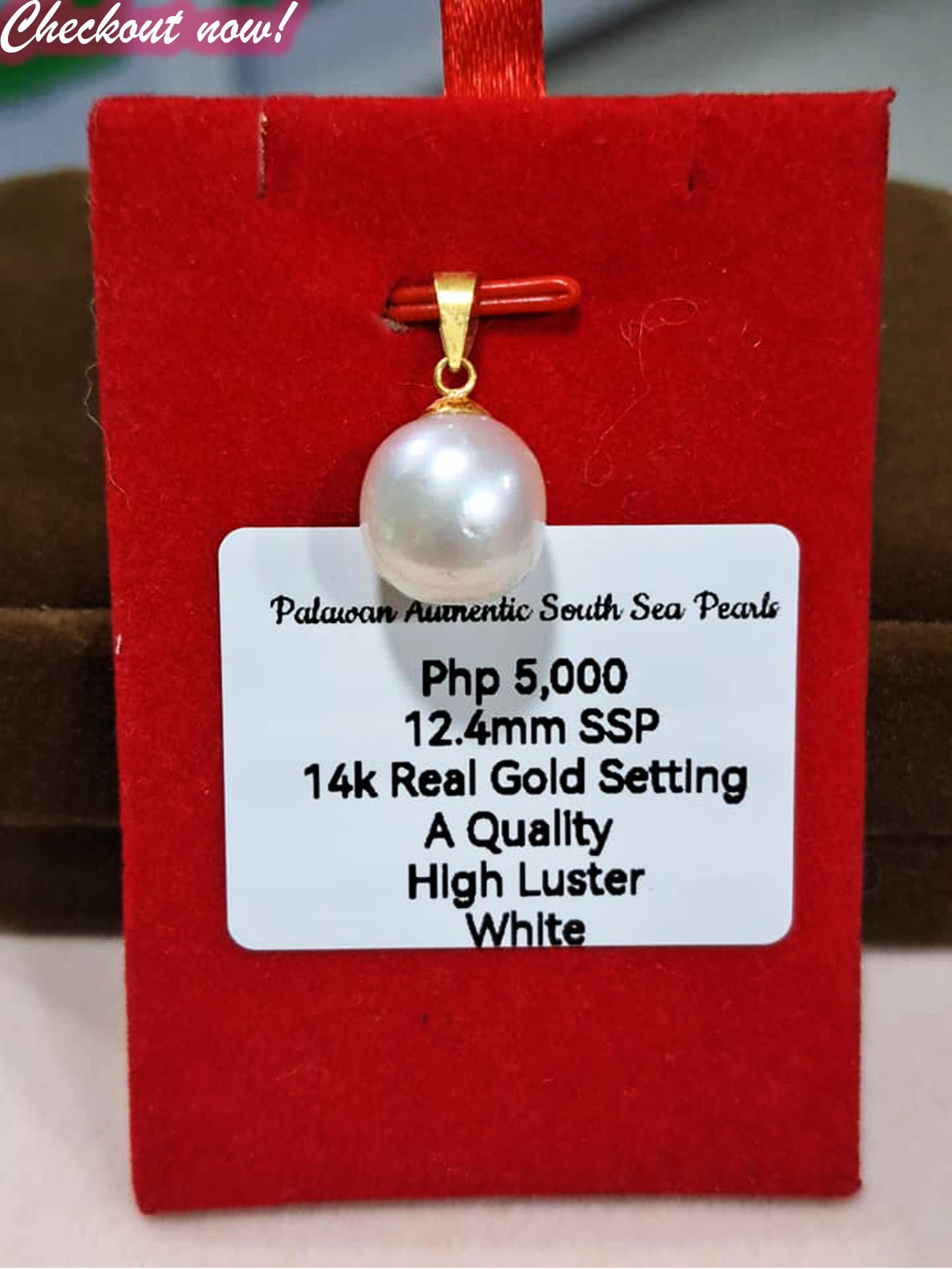 12.4mm White South Sea Pearls Pendant