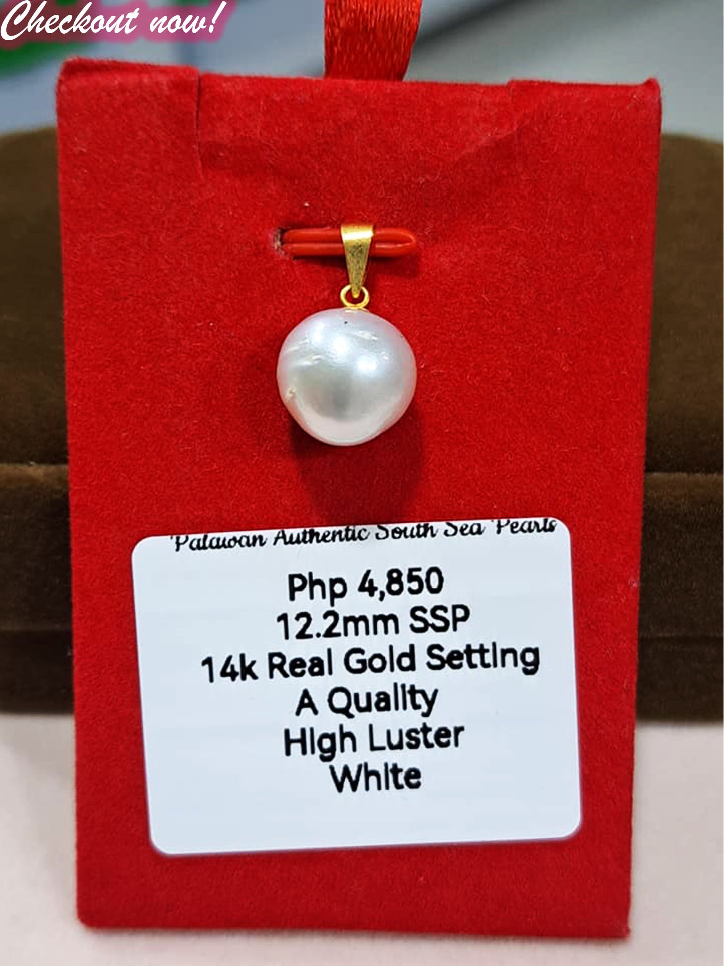 12.2mm White South Sea Pearls Pendant