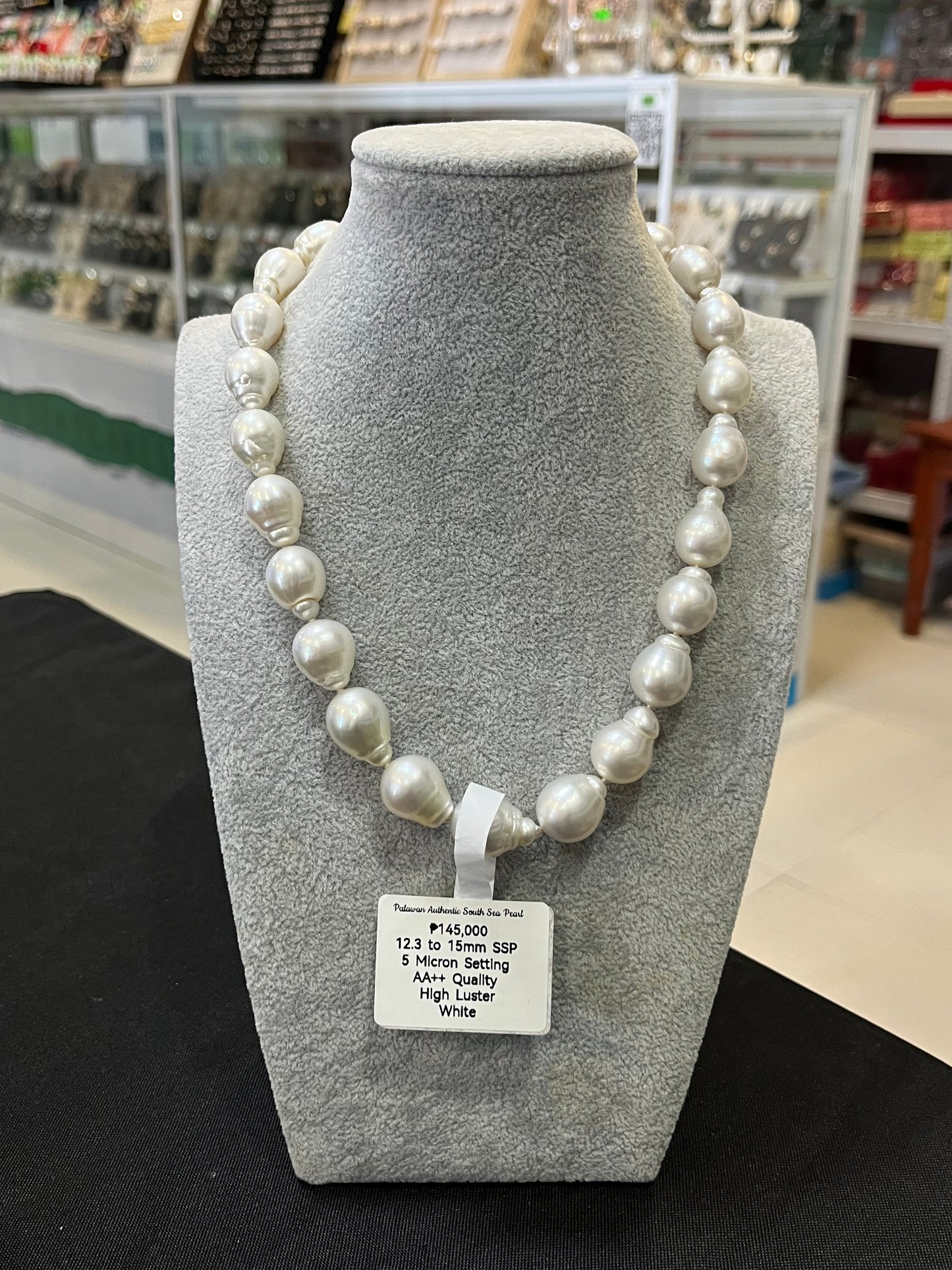 New Arrival! 12.3mm to 15mm Authentic White South Sea Pearl Choker Necklace