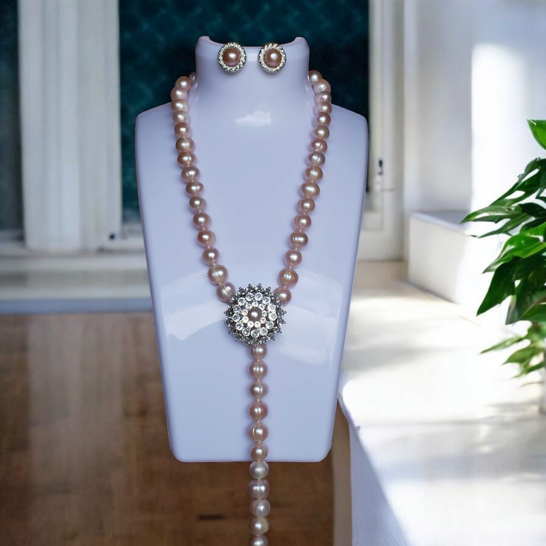 Authentic Fresh Water Pearl Sets in 5 Micron Setting