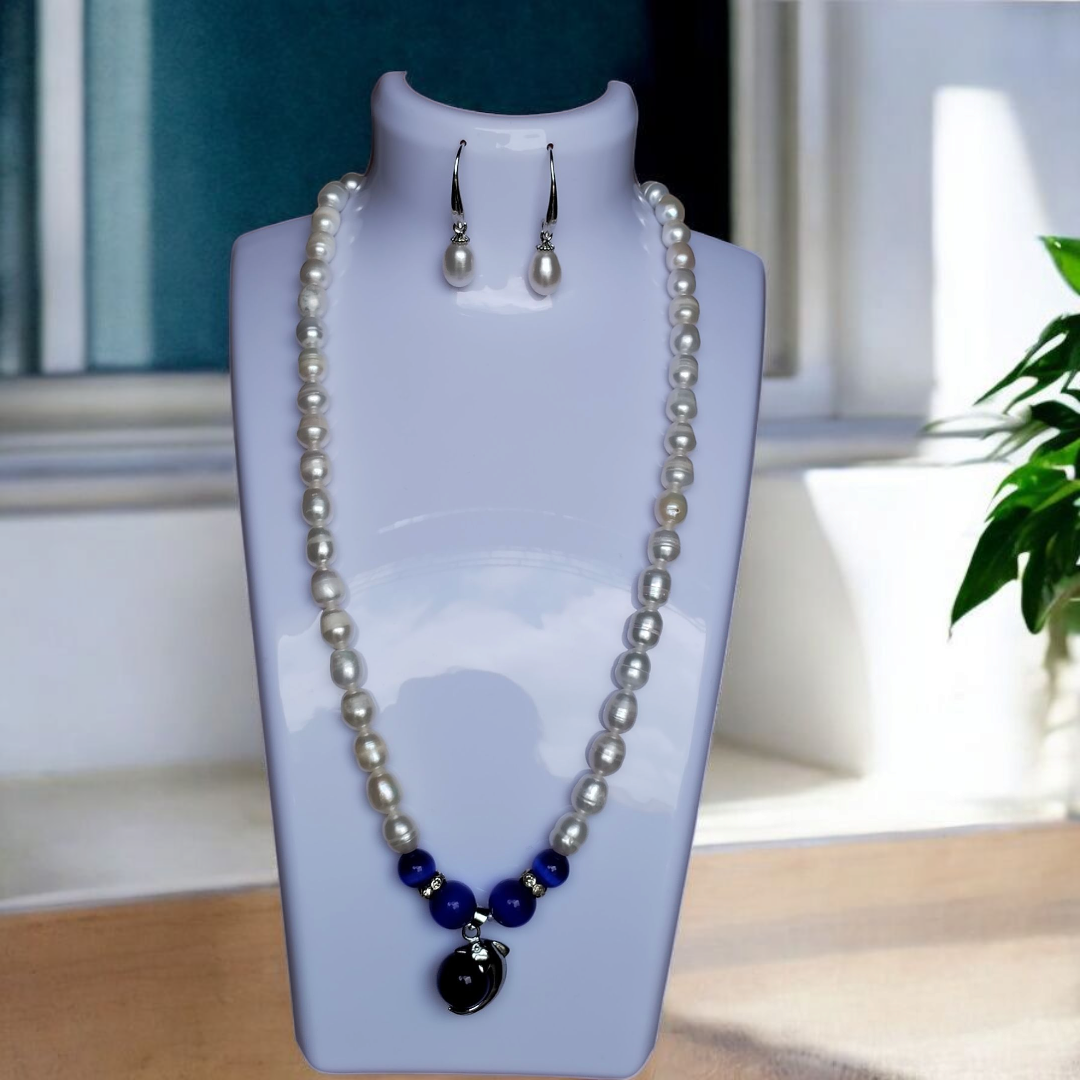 Authentic Fresh Water Pearl Sets in 5 Micron Setting