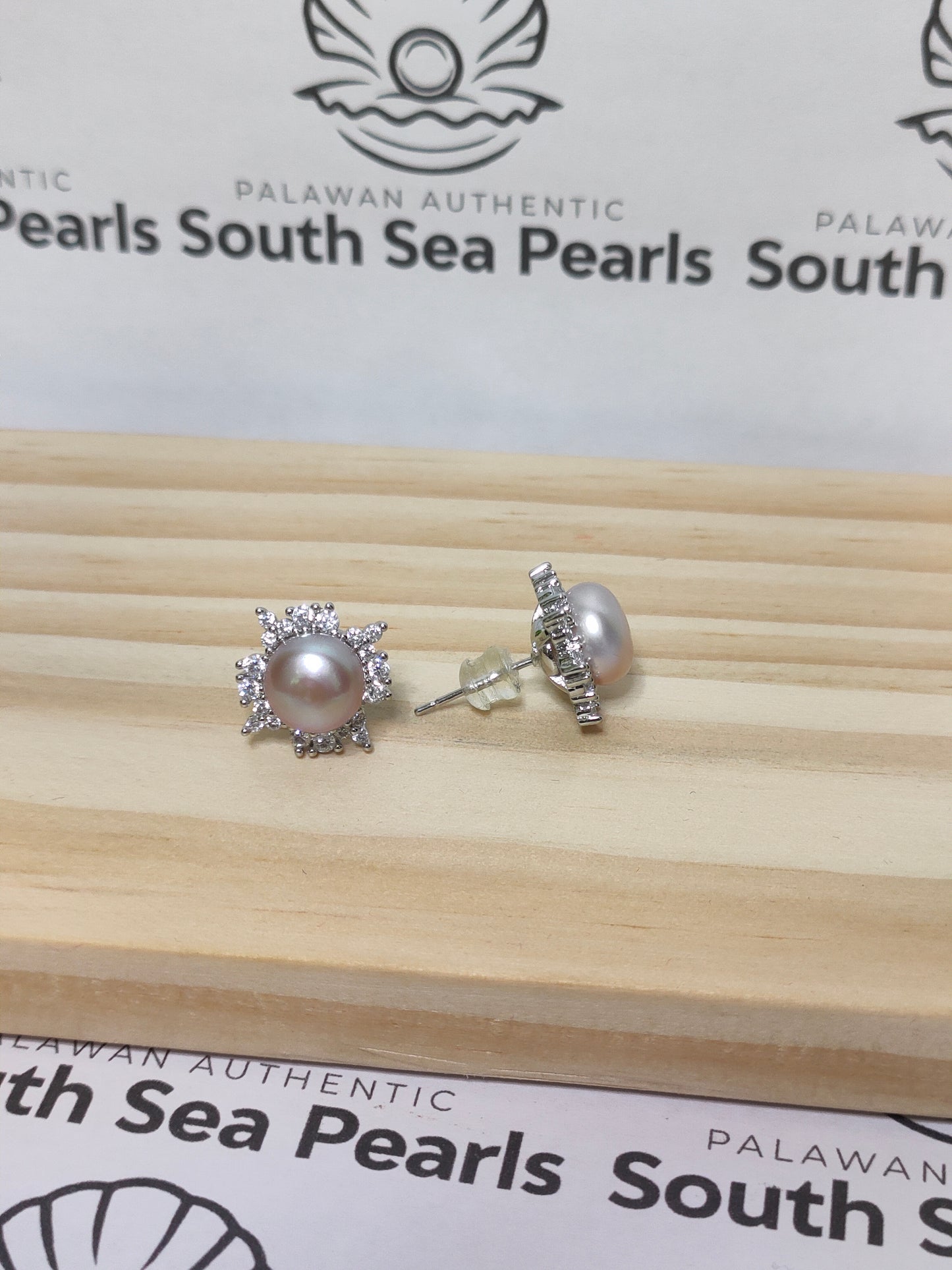 Authentic Fresh Water Pearl Earrings in 5 Micron Settings