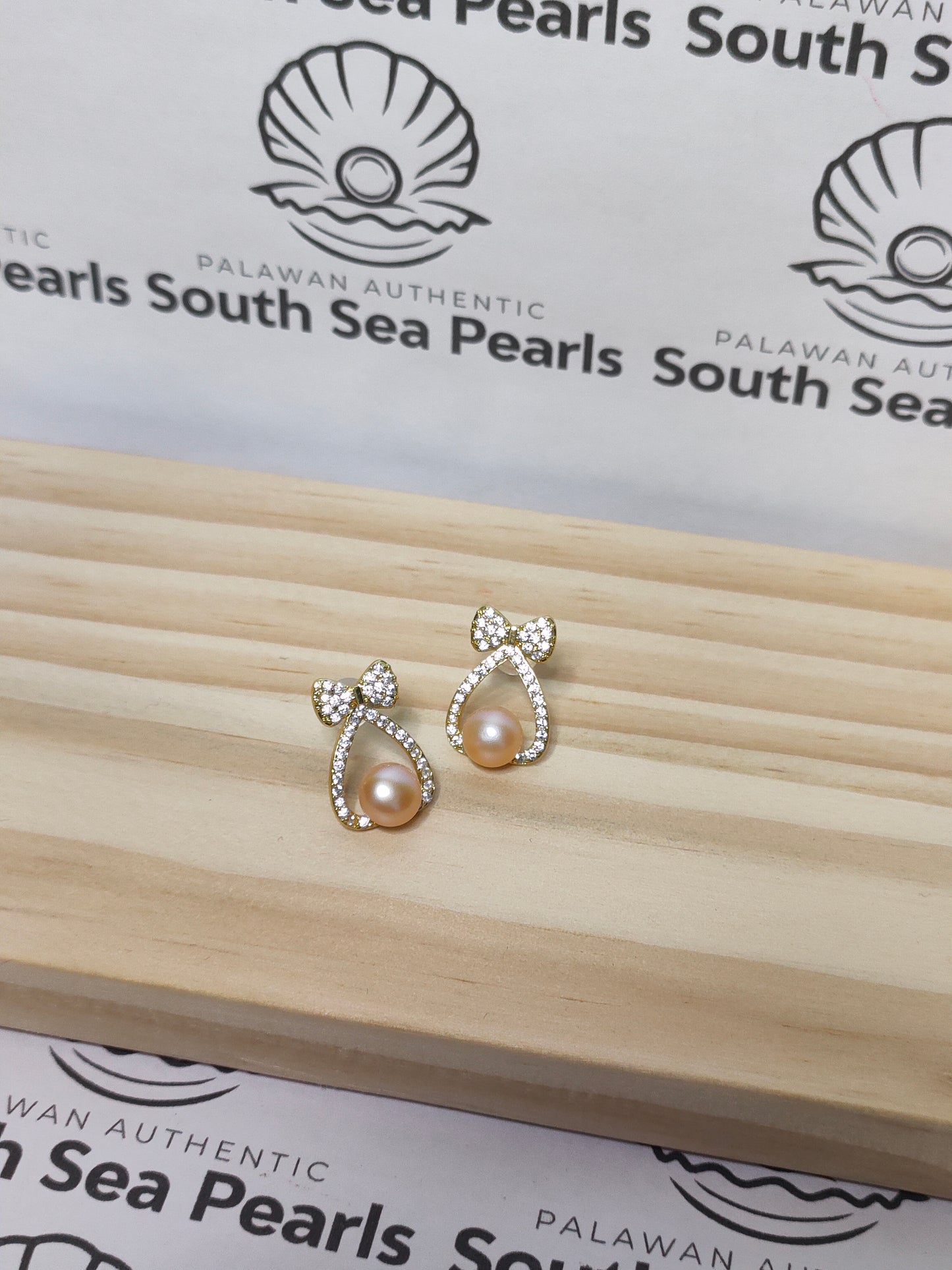 Authentic Fresh Water Pearl Earrings in 5 Micron Settings