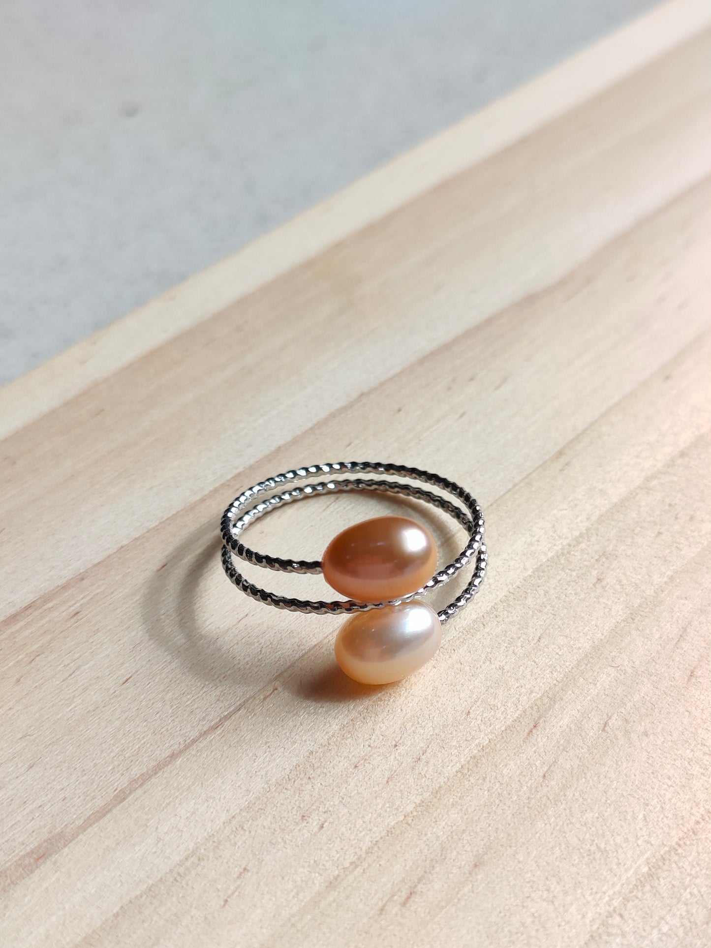 Authentic Fresh Water Pearl Rings in 5 Micron Settings
