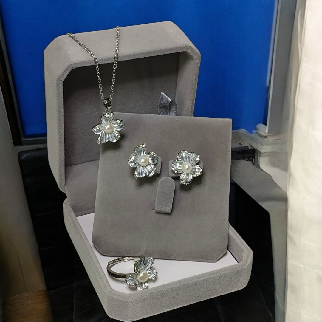 Authentic Fresh Water Pearl Sets in 5 Micron Setting