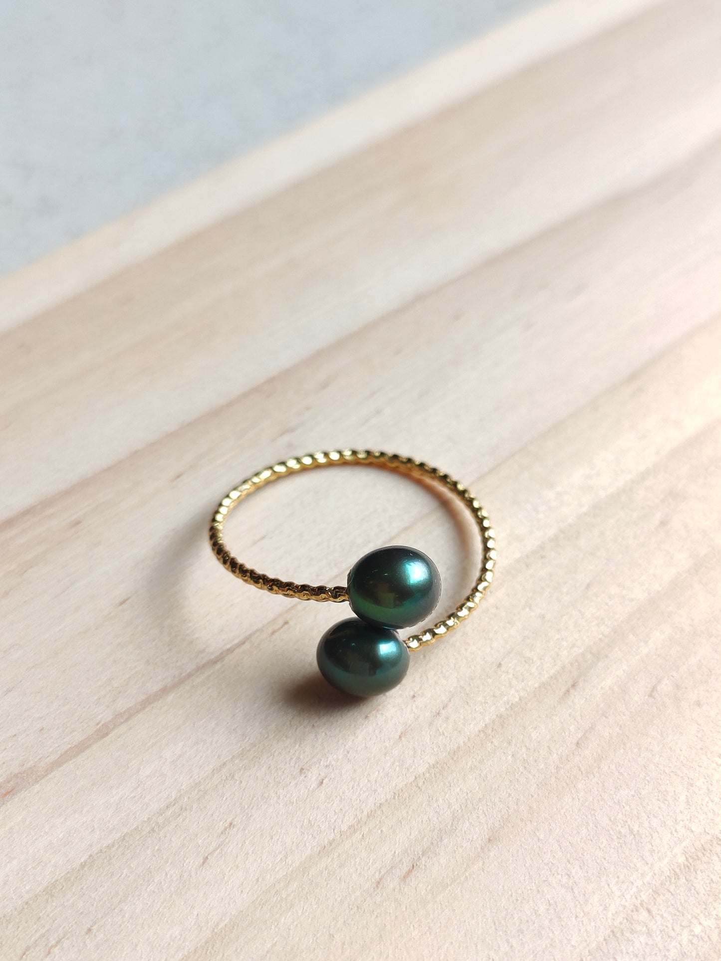 Authentic Fresh Water Pearl Rings in 5 Micron Settings