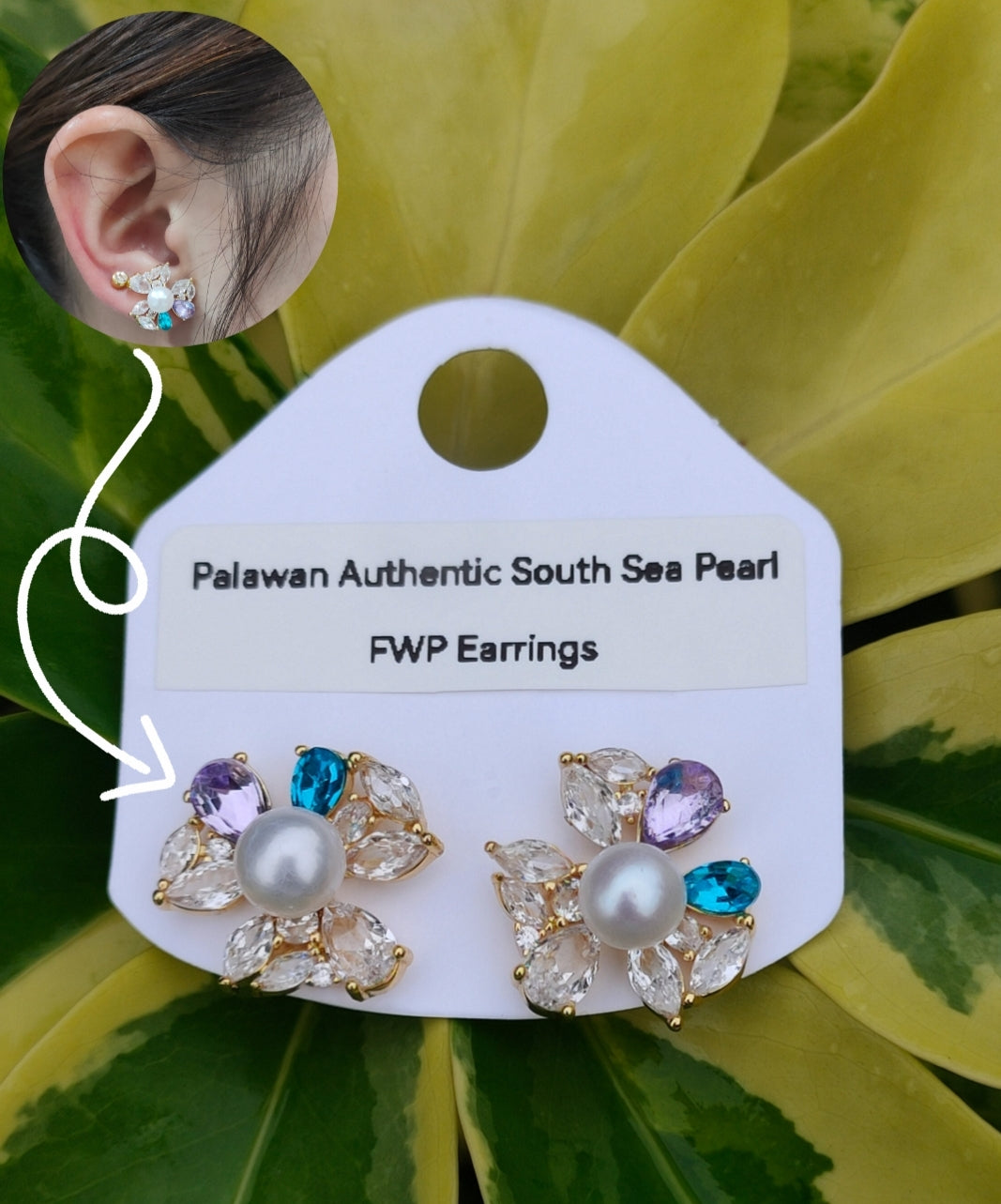 Authentic Fresh Water Pearl Earrings in 5 Micron Settings