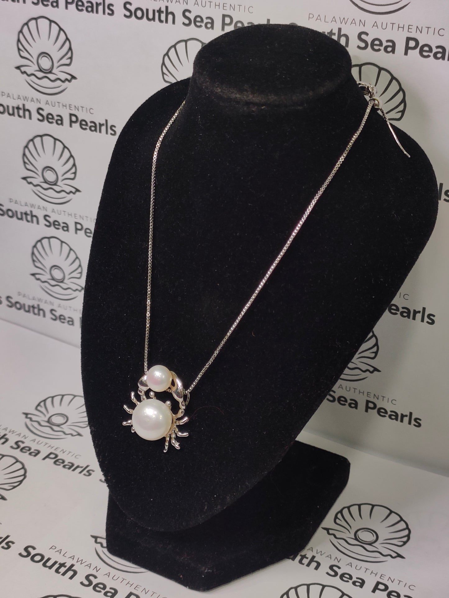 Authentic Freshwater Pearl Necklace in Plated Settings
