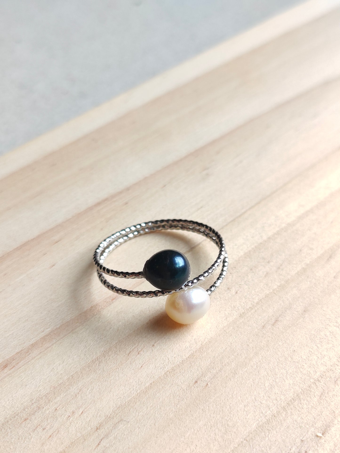 Authentic Fresh Water Pearl Rings in 5 Micron Settings