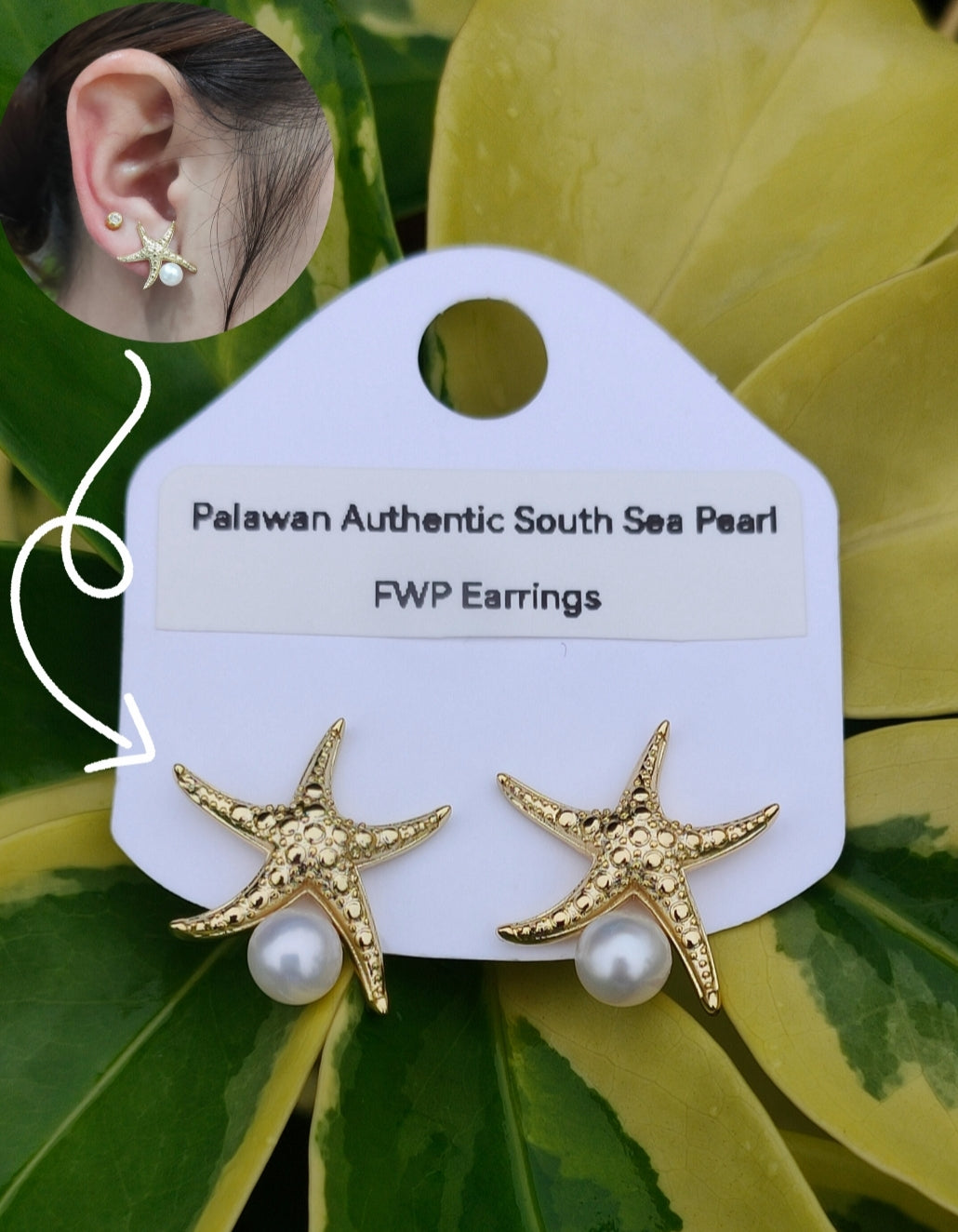 Authentic Fresh Water Pearl Earrings in 5 Micron Settings