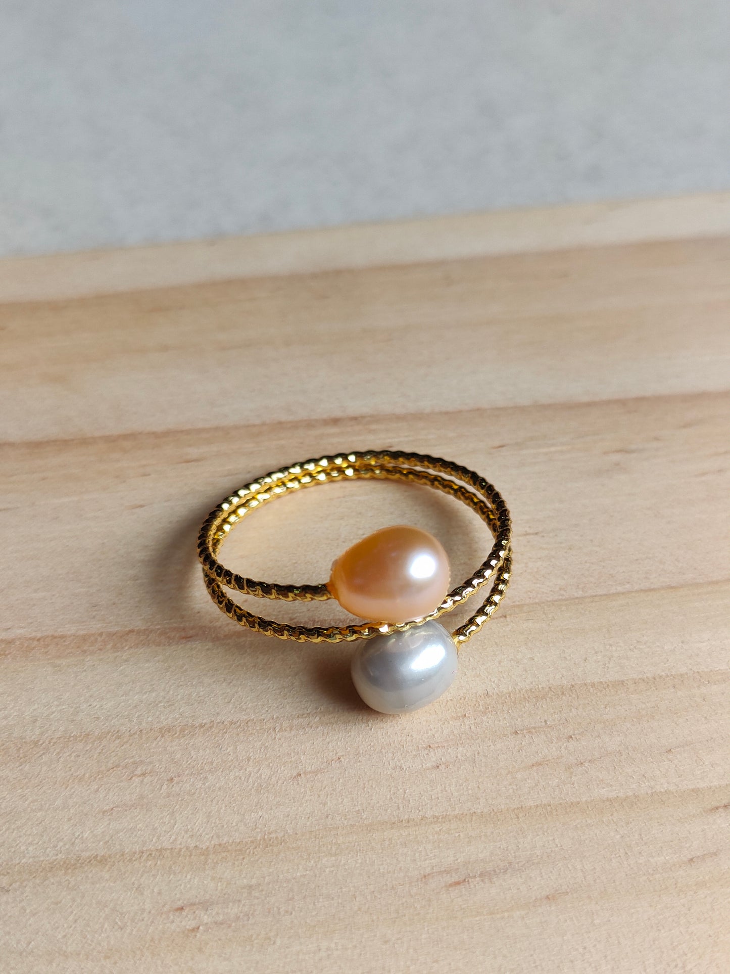 Authentic Fresh Water Pearl Rings in 5 Micron Settings
