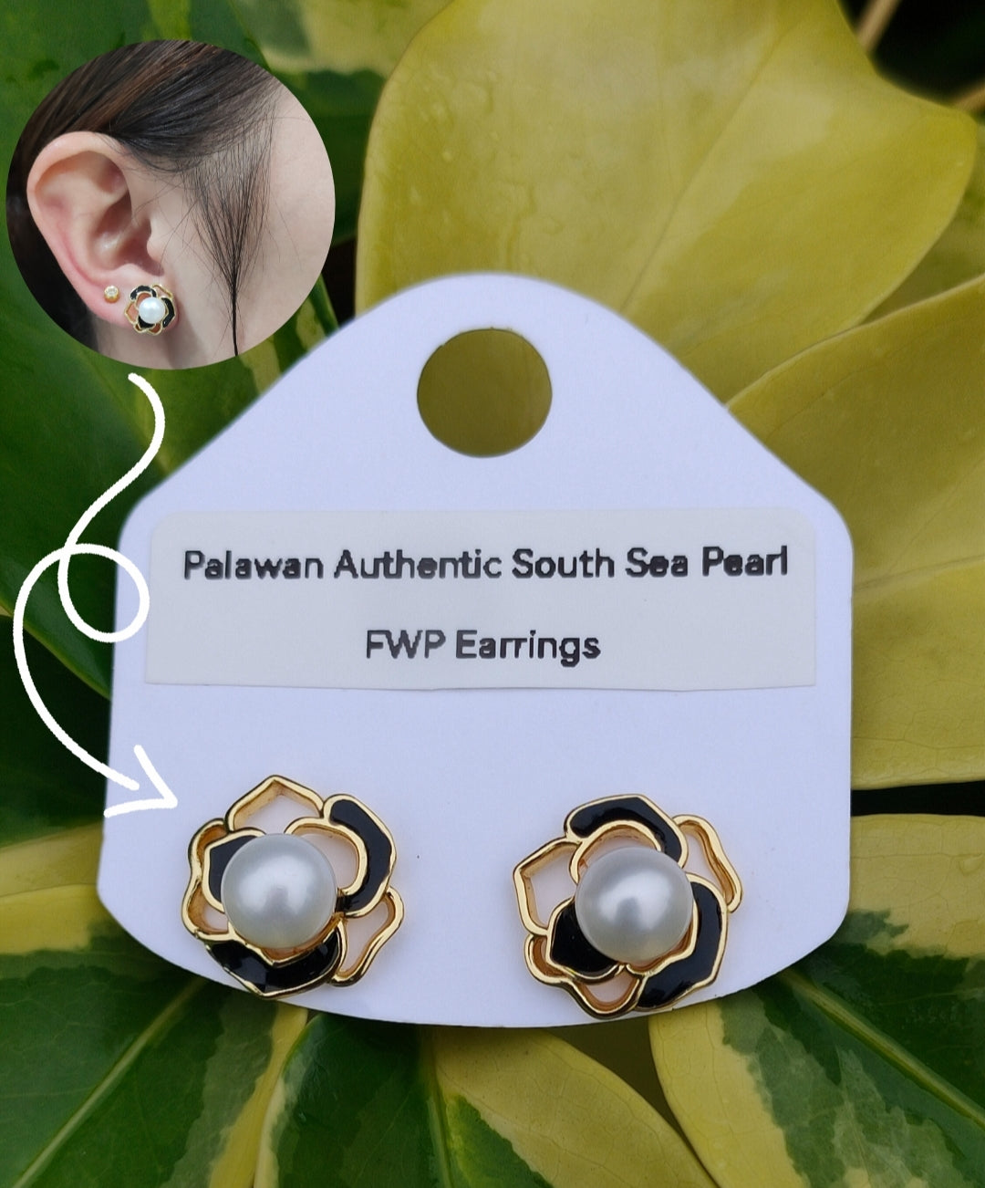 Authentic Fresh Water Pearl Earrings in 5 Micron Settings