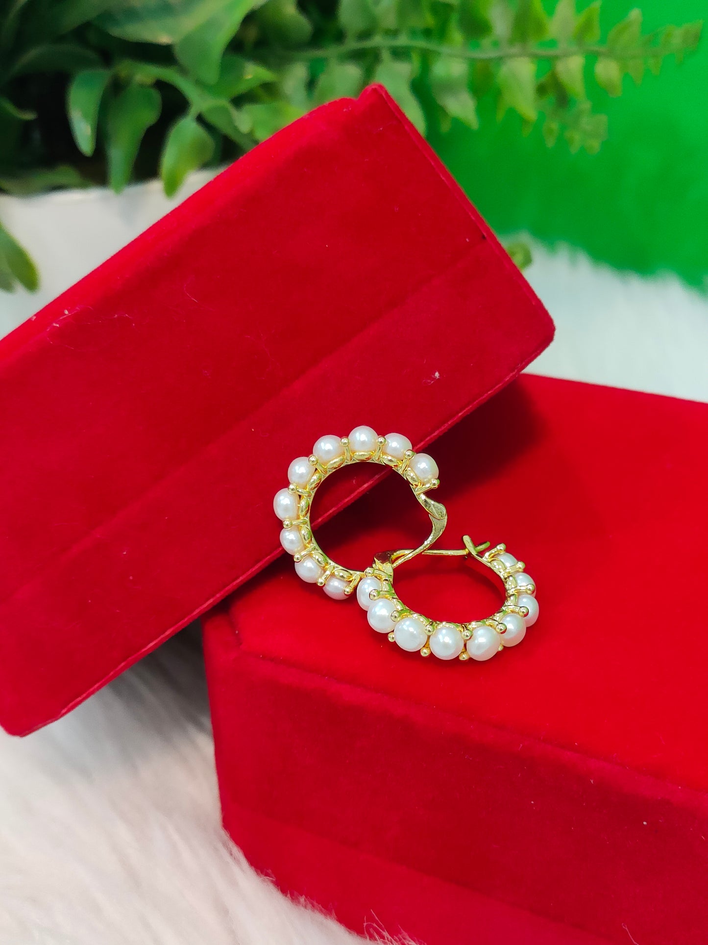 Loop Earring in 5 Micron Plated Settings