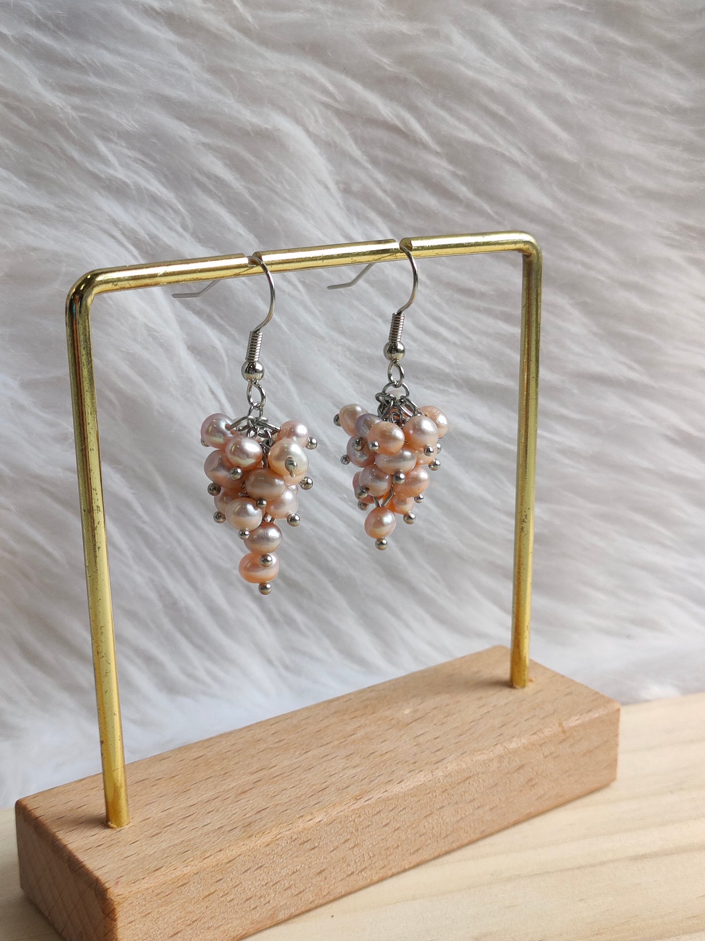 Authentic Fresh Water Pearl Earrings in 5 Micron Settings
