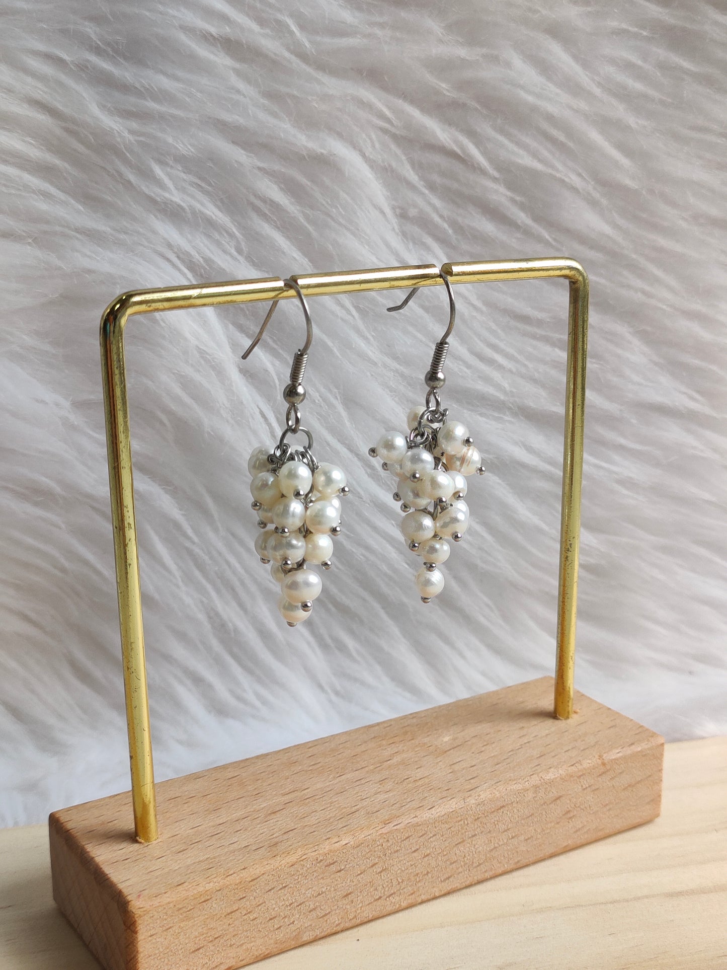 Authentic Fresh Water Pearl Earrings in 5 Micron Settings