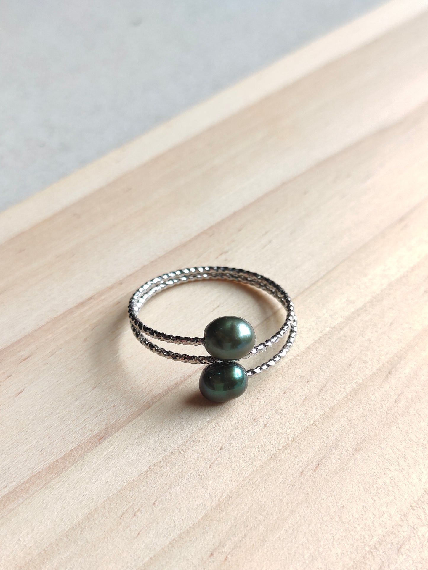 Authentic Fresh Water Pearl Rings in 5 Micron Settings