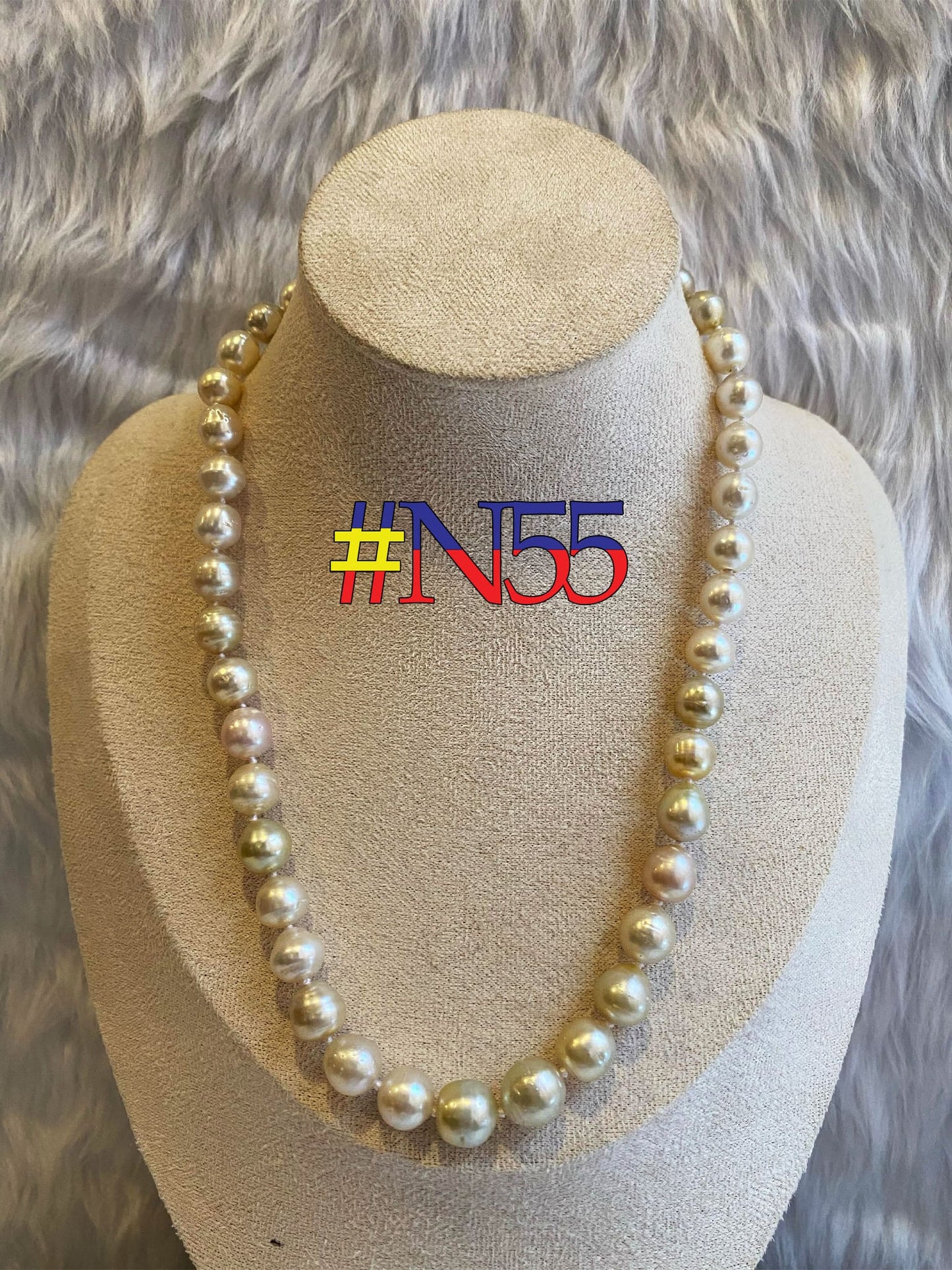 Authentic Champagne Color South Sea Pearls Choker Necklace