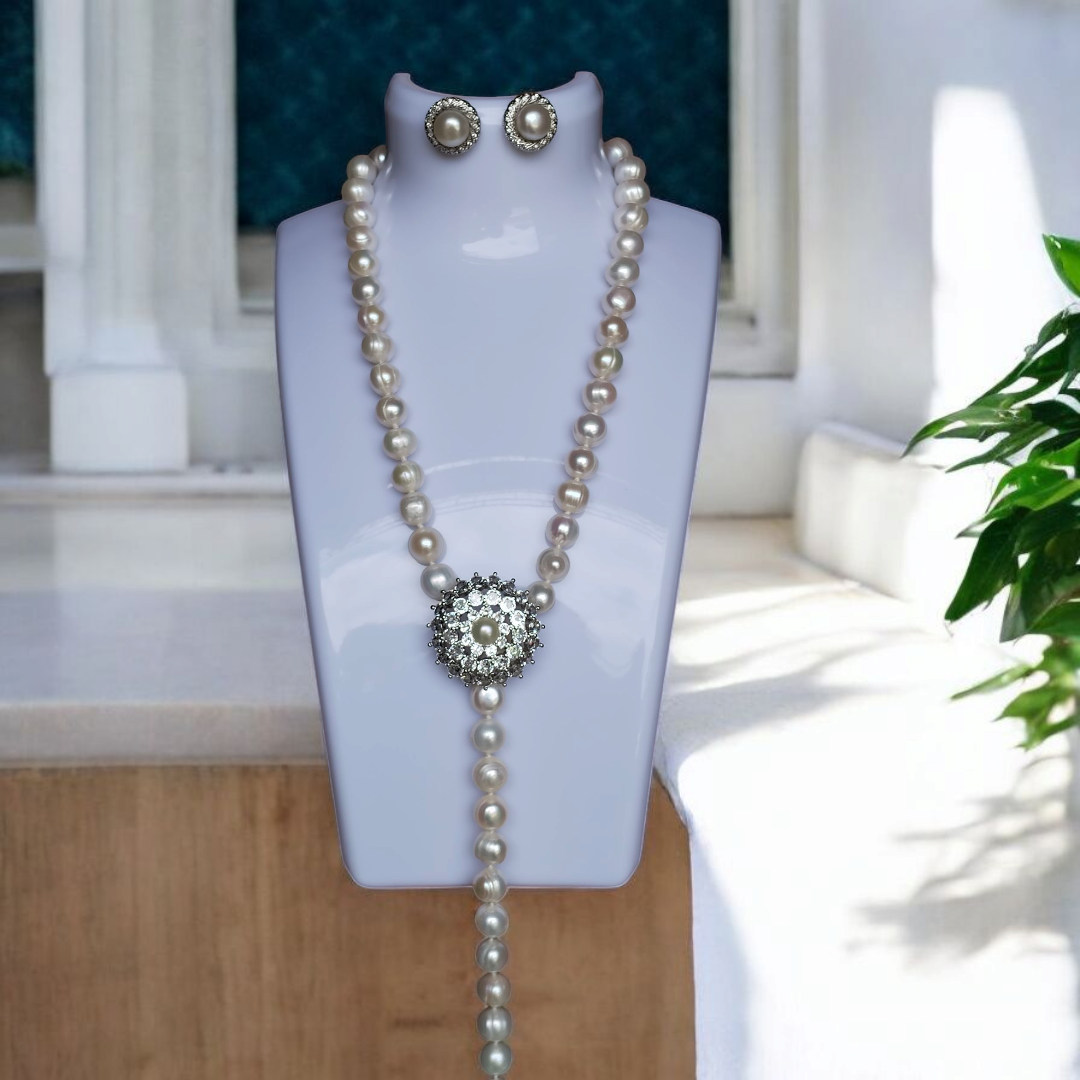 Authentic Fresh Water Pearl Sets in 5 Micron Setting