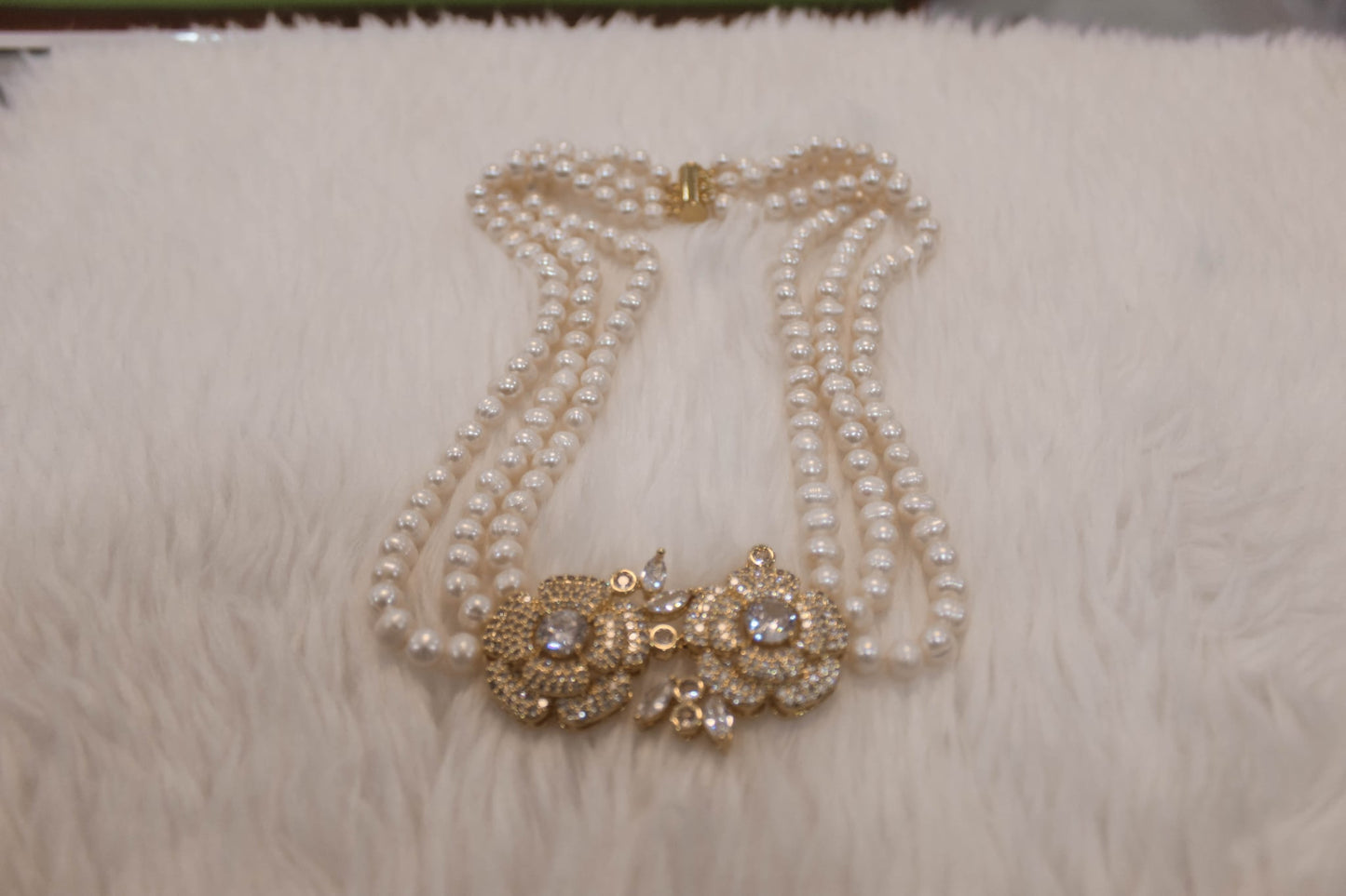 3 layered Freshwater Pearls Necklace
