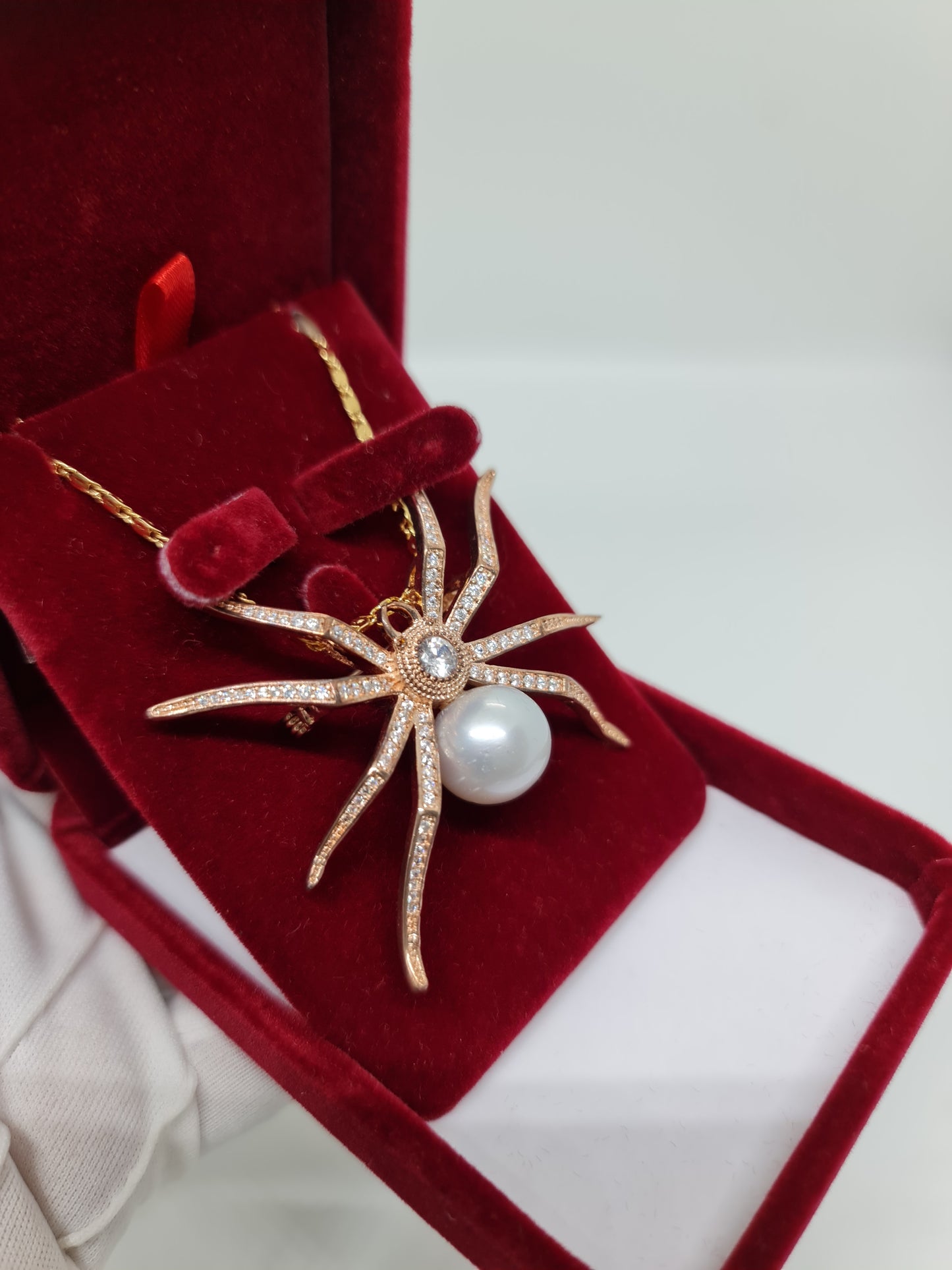 13.8mm Silver White South Sea Pearls Brooch Pendant Plated