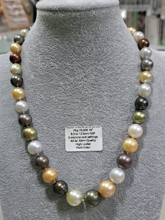 Multi-Color Authentic South Sea Pearls Necklace