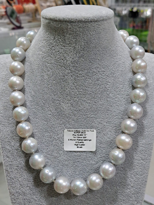 Bluish Authentic South Sea Pearls Chocker Necklace