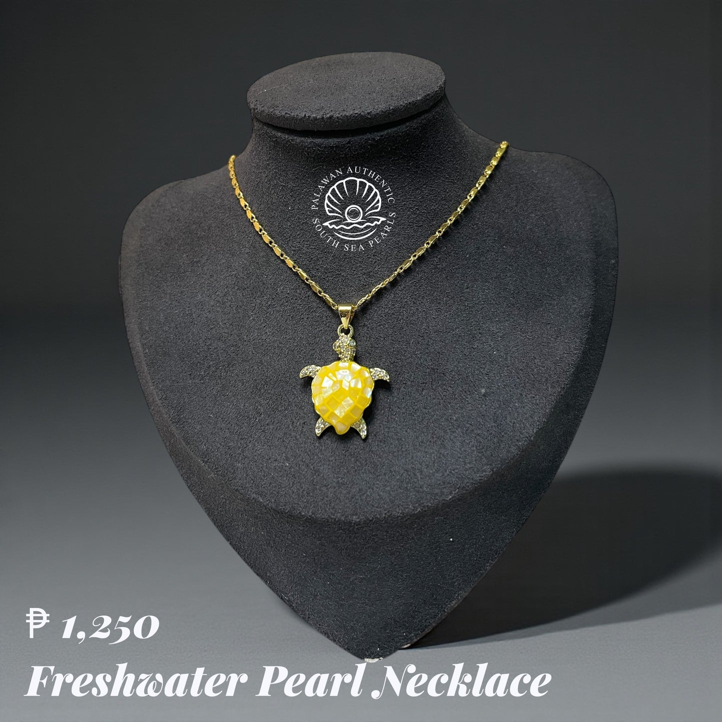 Mother of Pearl Turtle Necklce
