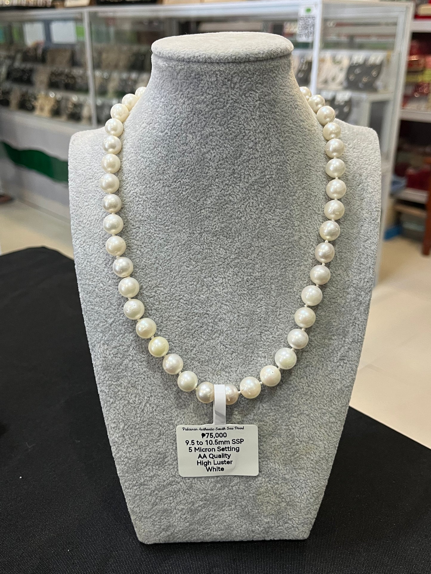 New Arrival! 9.5mm to 10.5mm Authentic White South Sea Pearl Choker Necklaces