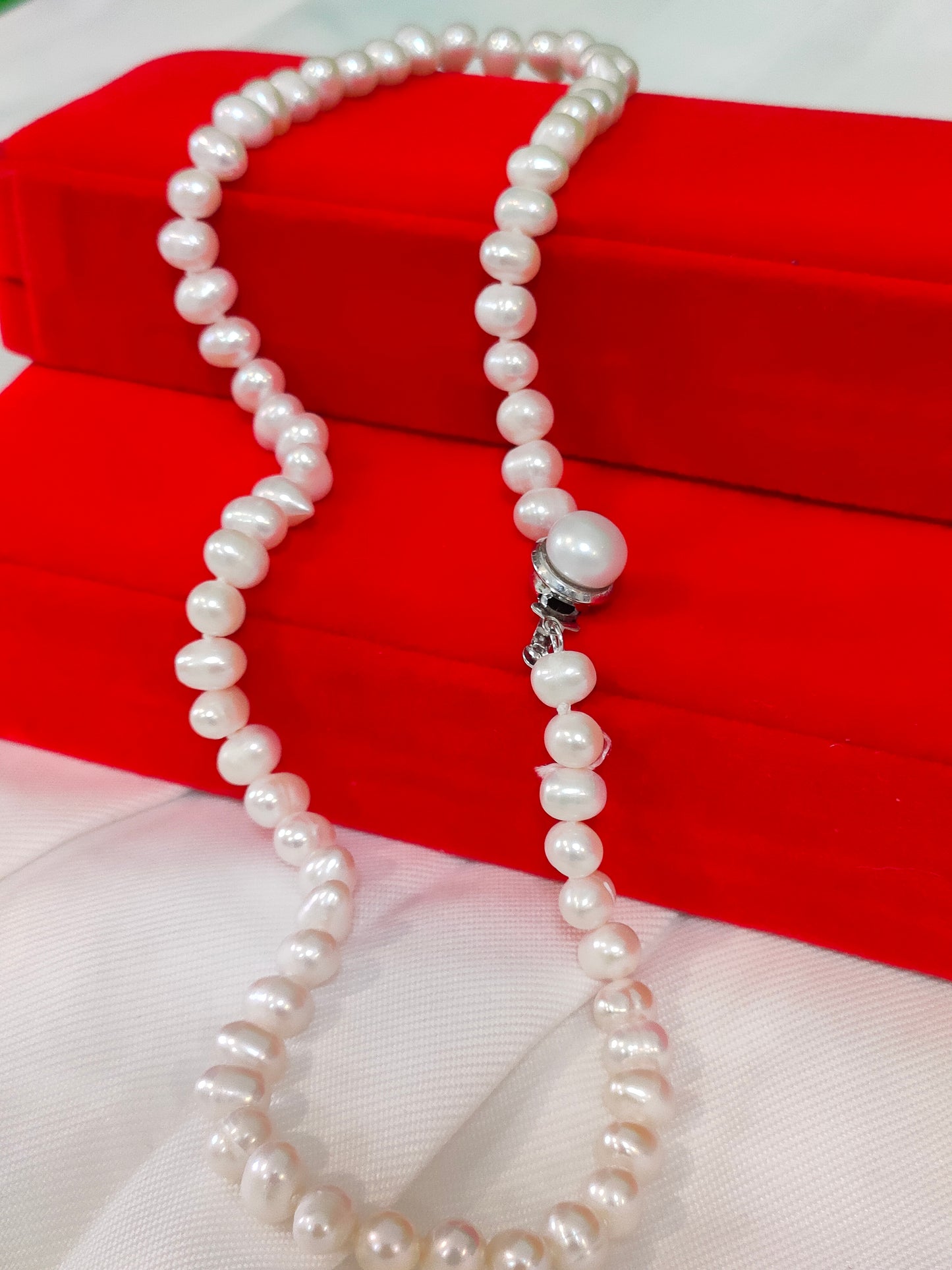 Authentic Fresh Water Pearl Sets in 5 Micron Settings