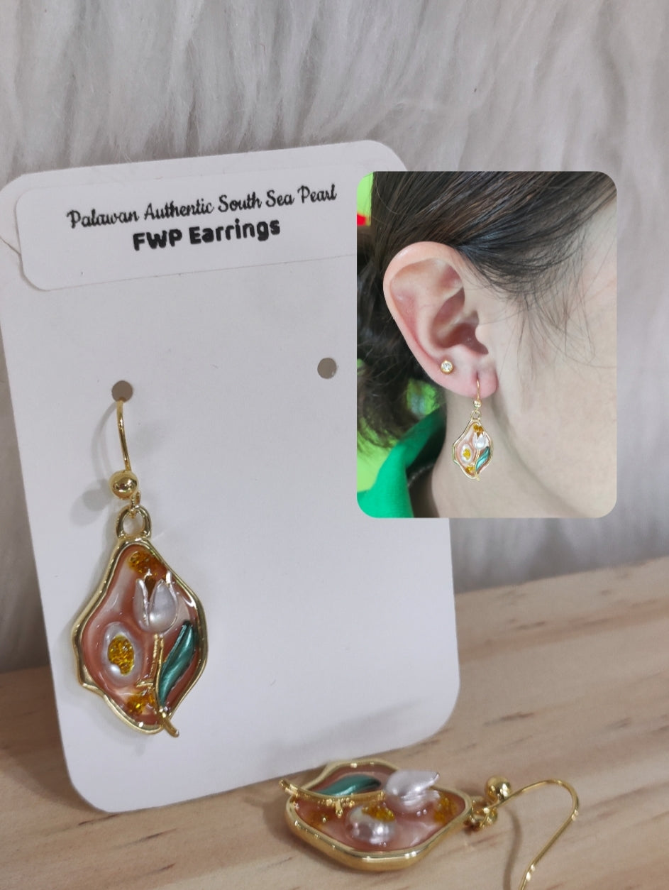 Authentic Fresh Water Pearl Earrings in 5 Micron Settings