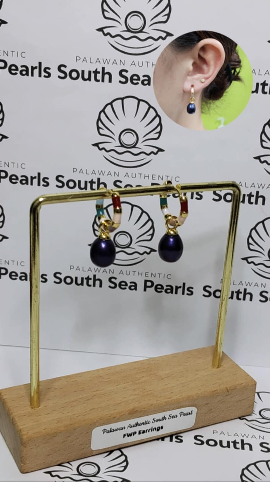Authentic Fresh Water Pearl Earrings in 5 Micron Settings