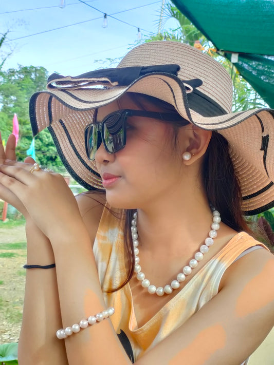 Authentic Fresh Water Pearl Sets in 5 Micron Plated Settings