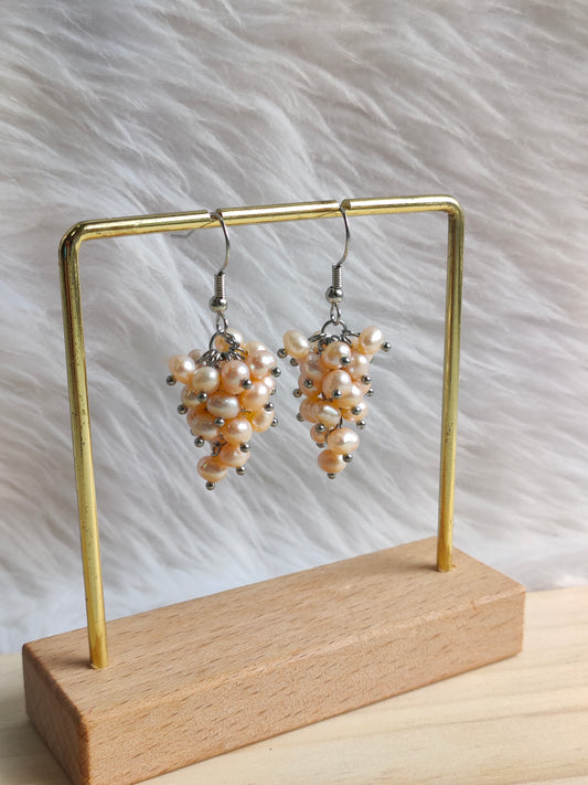 Authentic Fresh Water Pearl Earrings in 5 Micron Settings