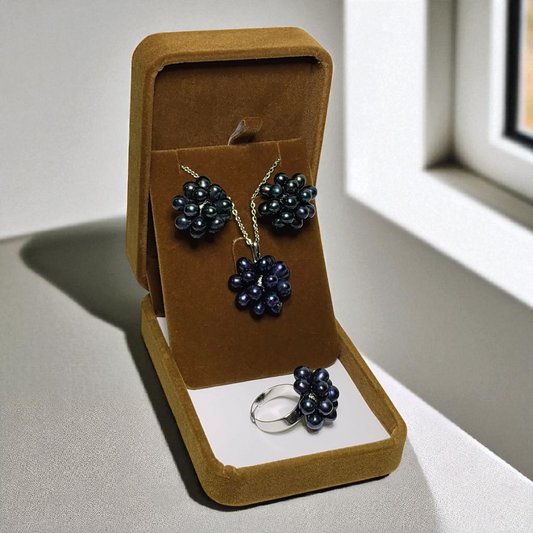 Authentic Fresh Water Pearl Sets in 5 Micron Settings