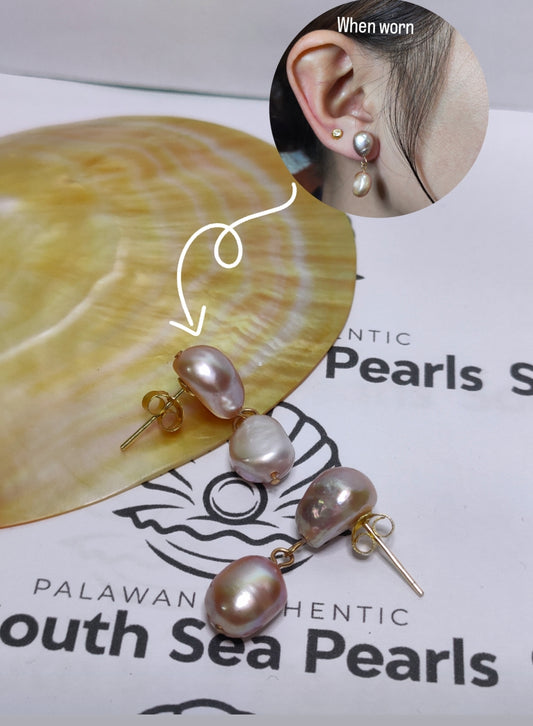 Authentic Fresh Water Pearl Earrings