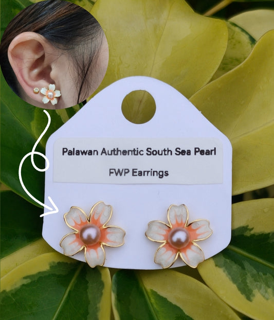 Authentic Fresh Water Pearl Earrings in 5 Micron Settings