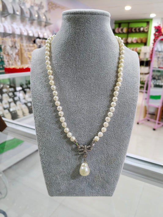 6.9mm to 13.7mm Authentic Creamy White South Sea Pearl Choker Necklace