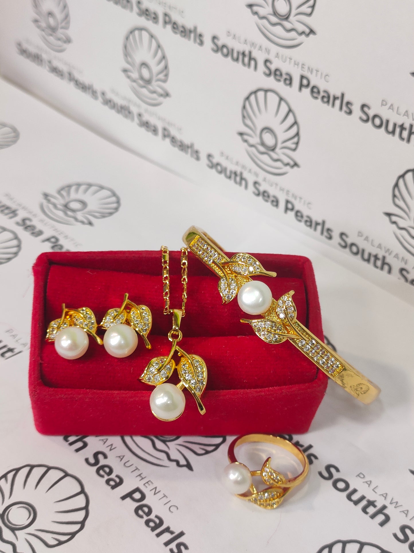 Authentic Fresh Water Pearl Sets in 5 Micron Settings