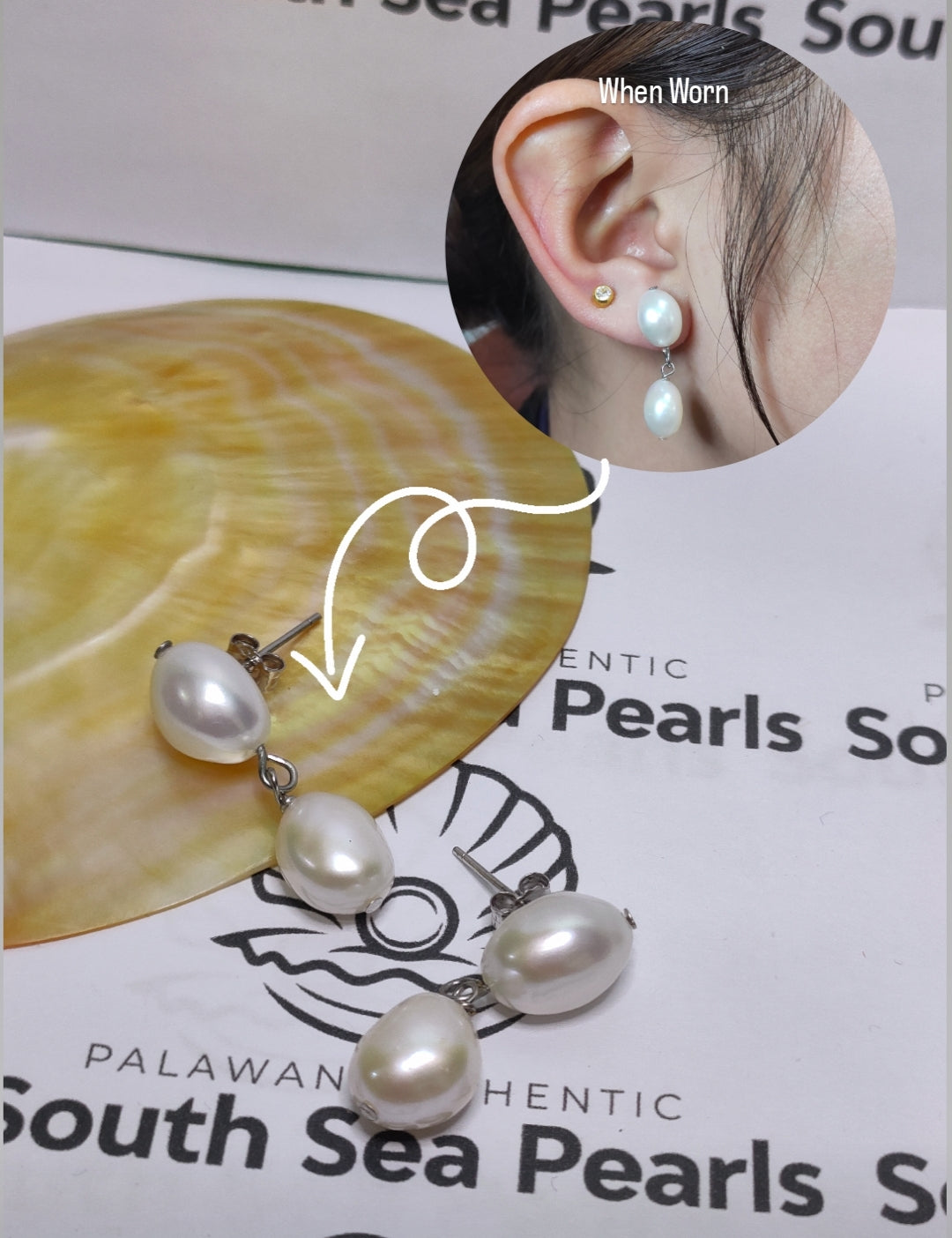 Authentic Fresh Water Pearl Earrings