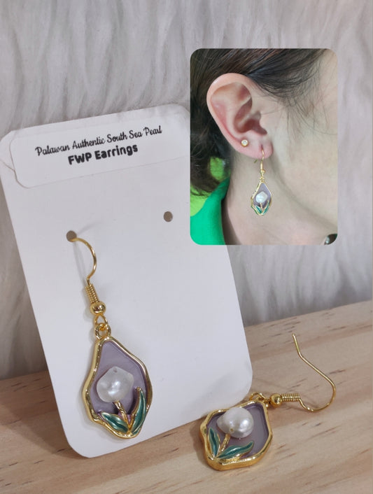 Authentic Fresh Water Pearl Earrings in 5 Micron Settings