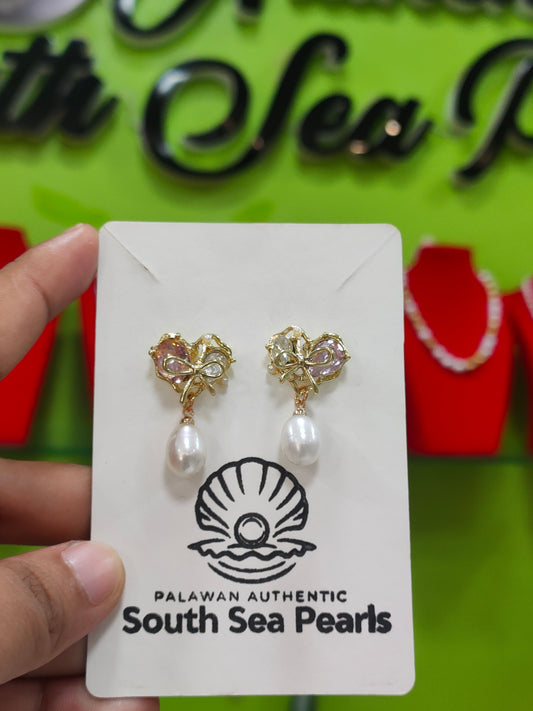 Authentic Fresh Water Pearl Earrings in 5 Micron Settings