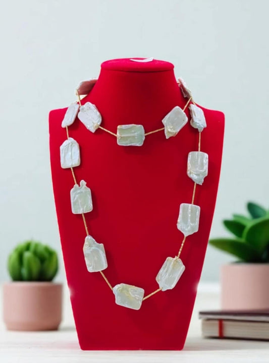 Keshi Pearl Long Necklace