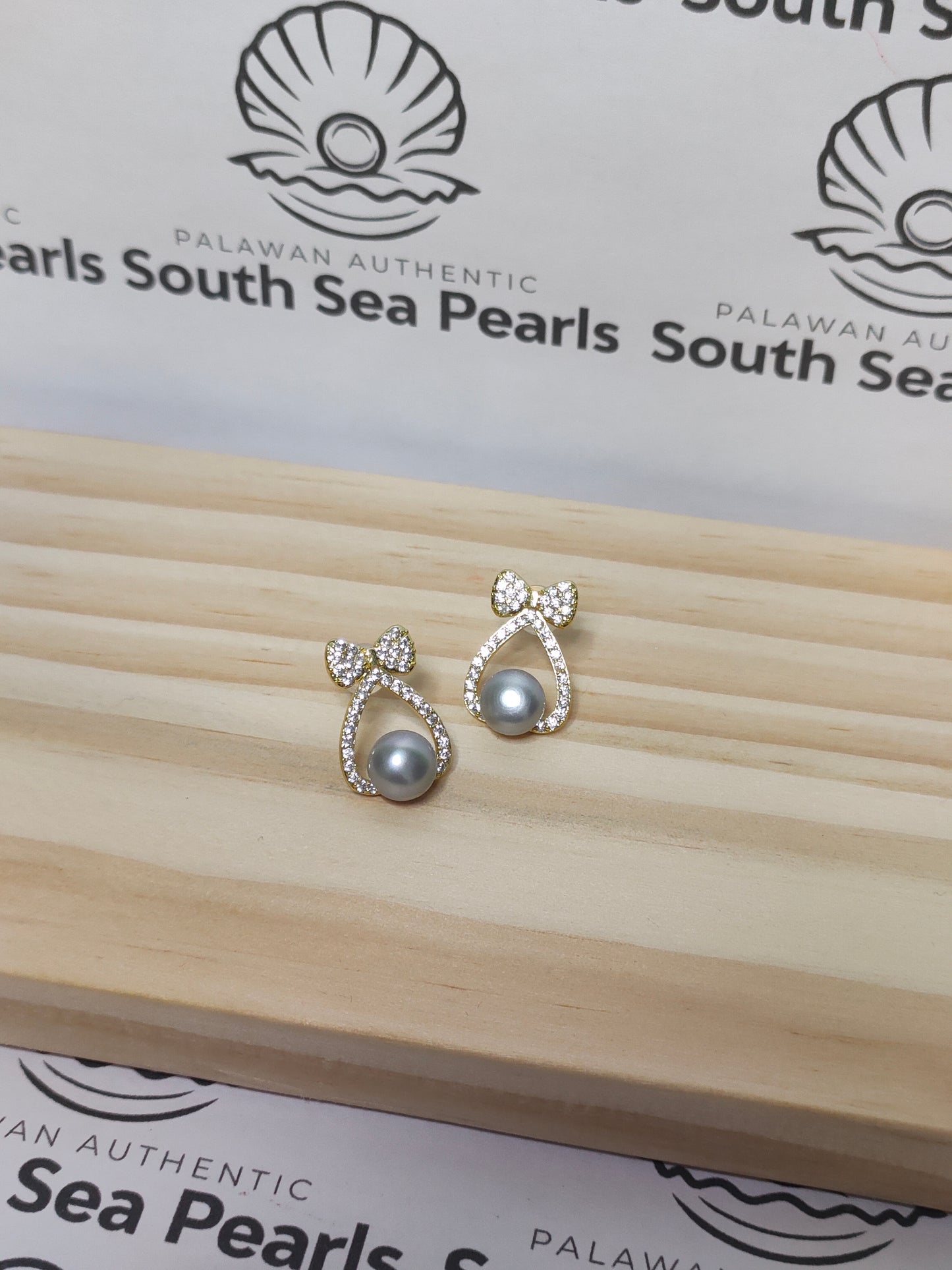 Authentic Fresh Water Pearl Earrings in 5 Micron Settings