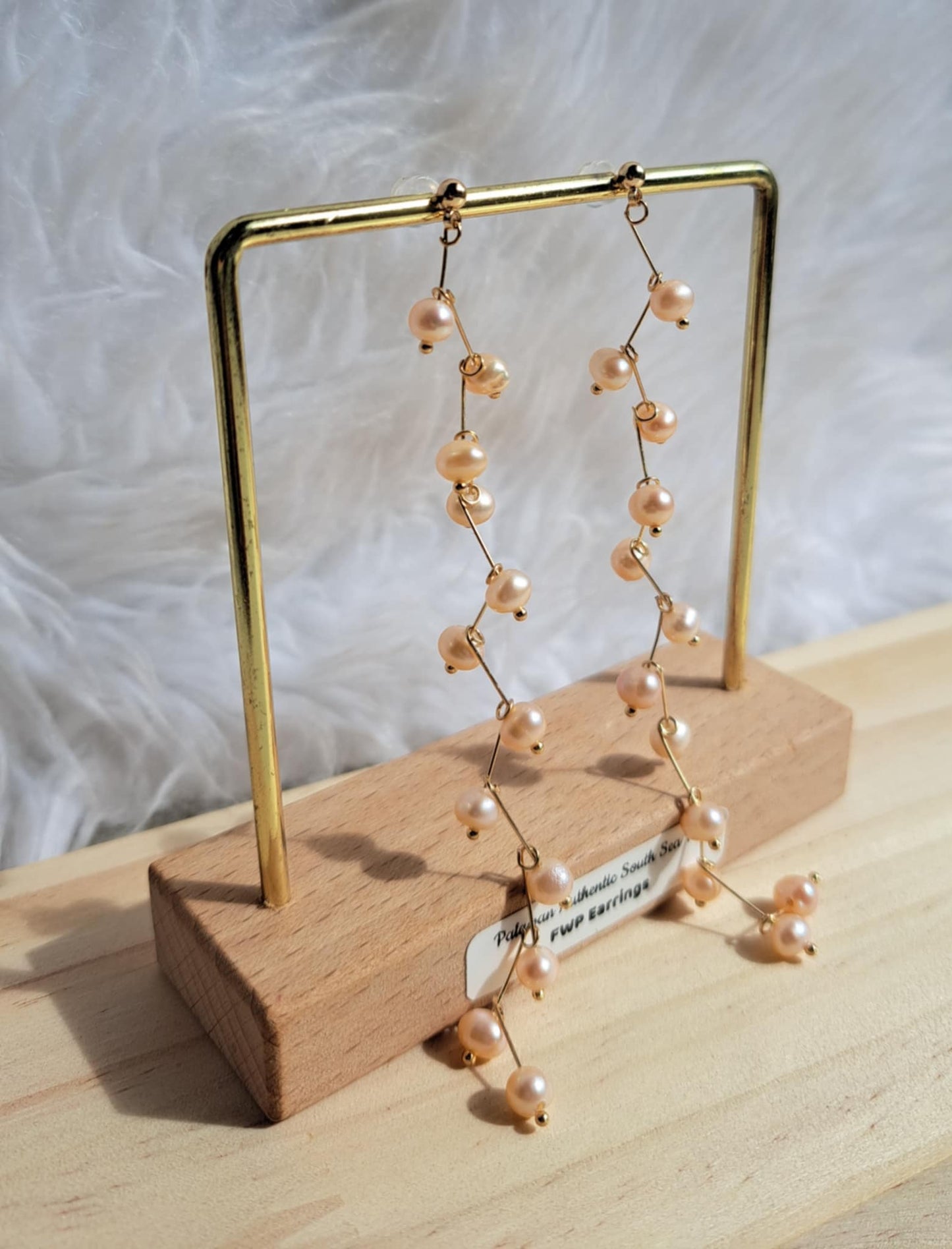 Authentic Fresh Water Pearl Earrings in 5 Micron Settings
