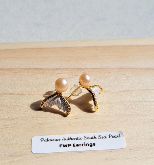 Authentic Fresh Water Pearl Earrings in S925 Settings
