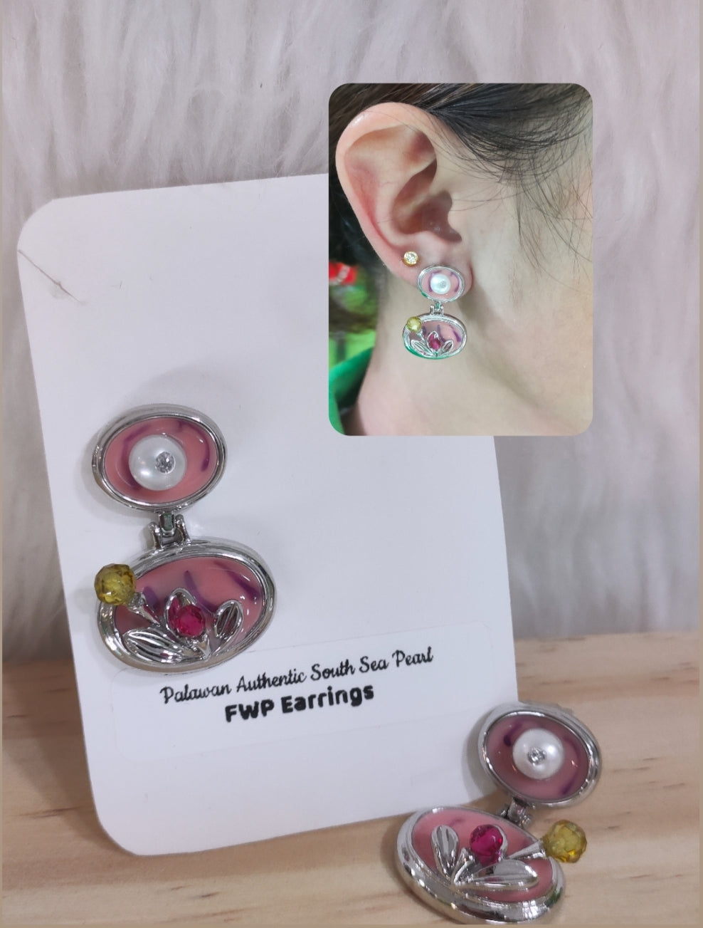 Authentic Fresh Water Pearl Earrings in 5 Micron Settings