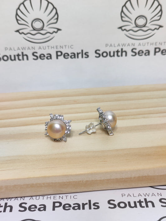 Authentic Fresh Water Pearl Earrings in 5 Micron Settings