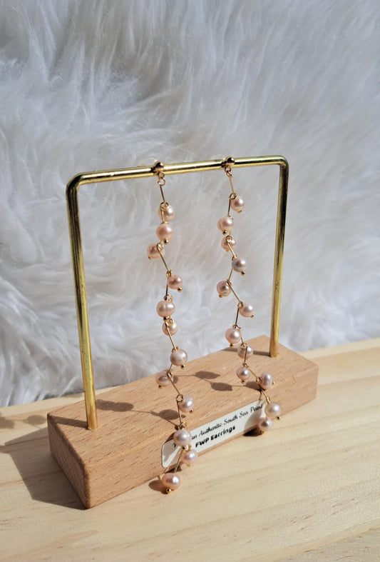 Authentic Fresh Water Pearl Earrings in 5 Micron Settings