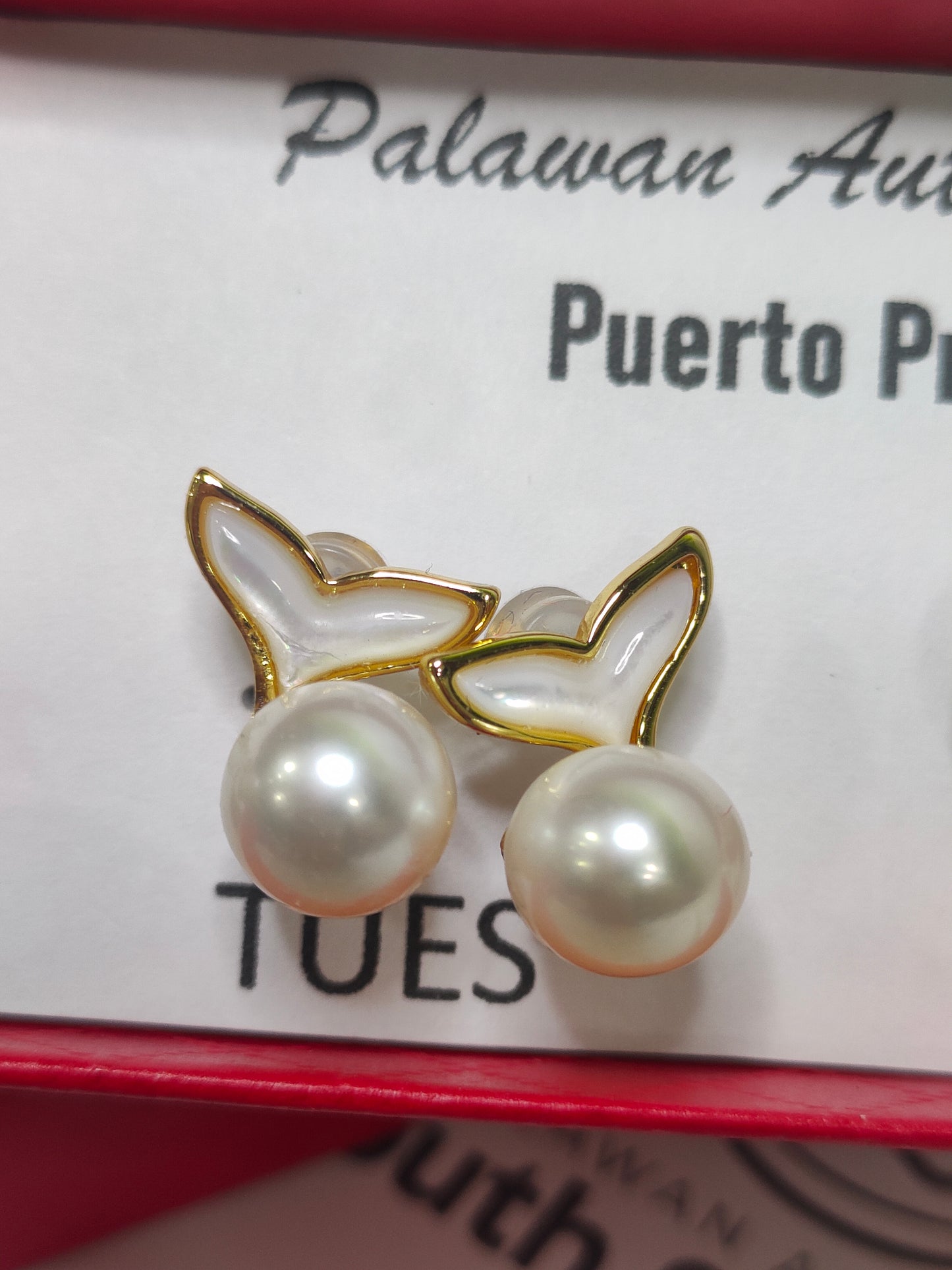 Authentic Fresh Water Pearl Earrings (Akoya Pearl) in 5 Micron Plated Settings