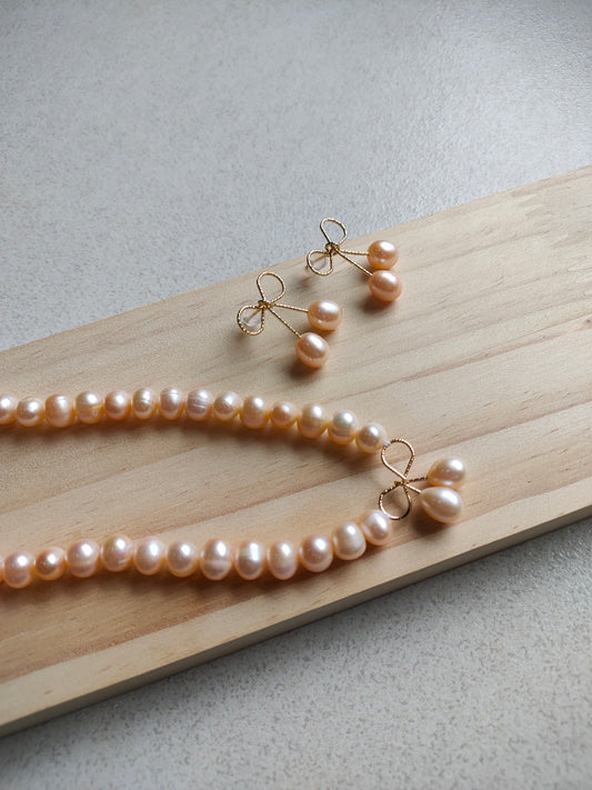 Authentic Fresh Water Pearl Sets in 5 Micron Settings